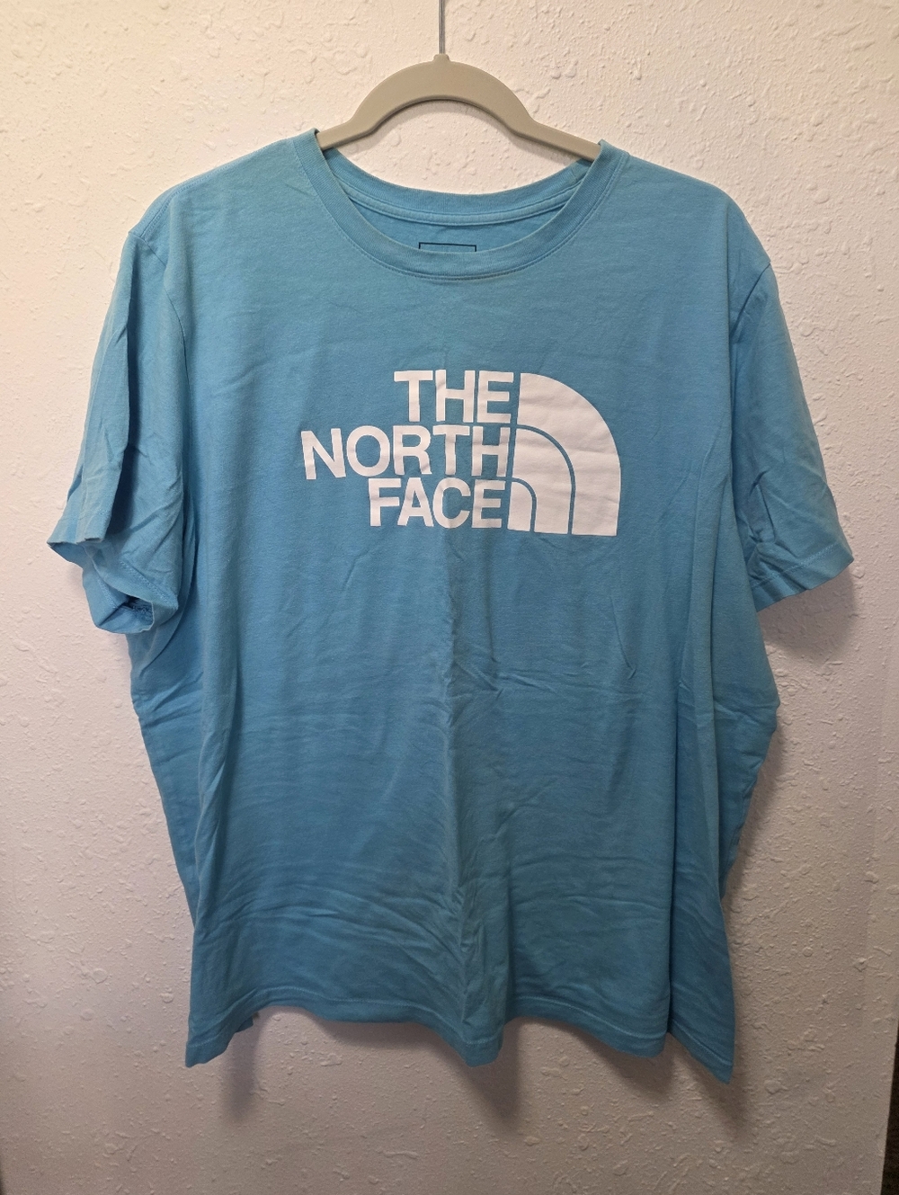 The North Face Womens Short Sleeve Tee - Light Aqua with White Logo